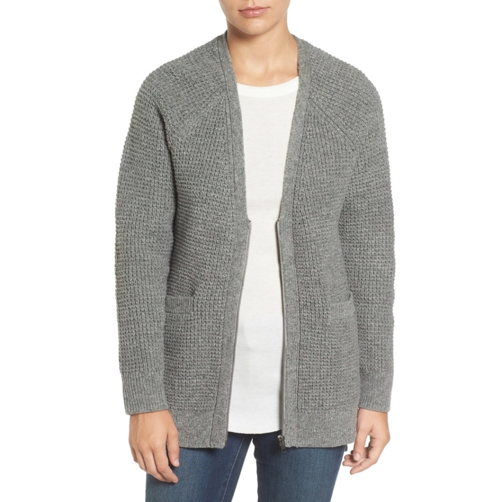 Anthropologie Treasure & Bond Waffle Knit Cardigan